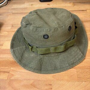 Vintage America Olive Green Bucket Hat